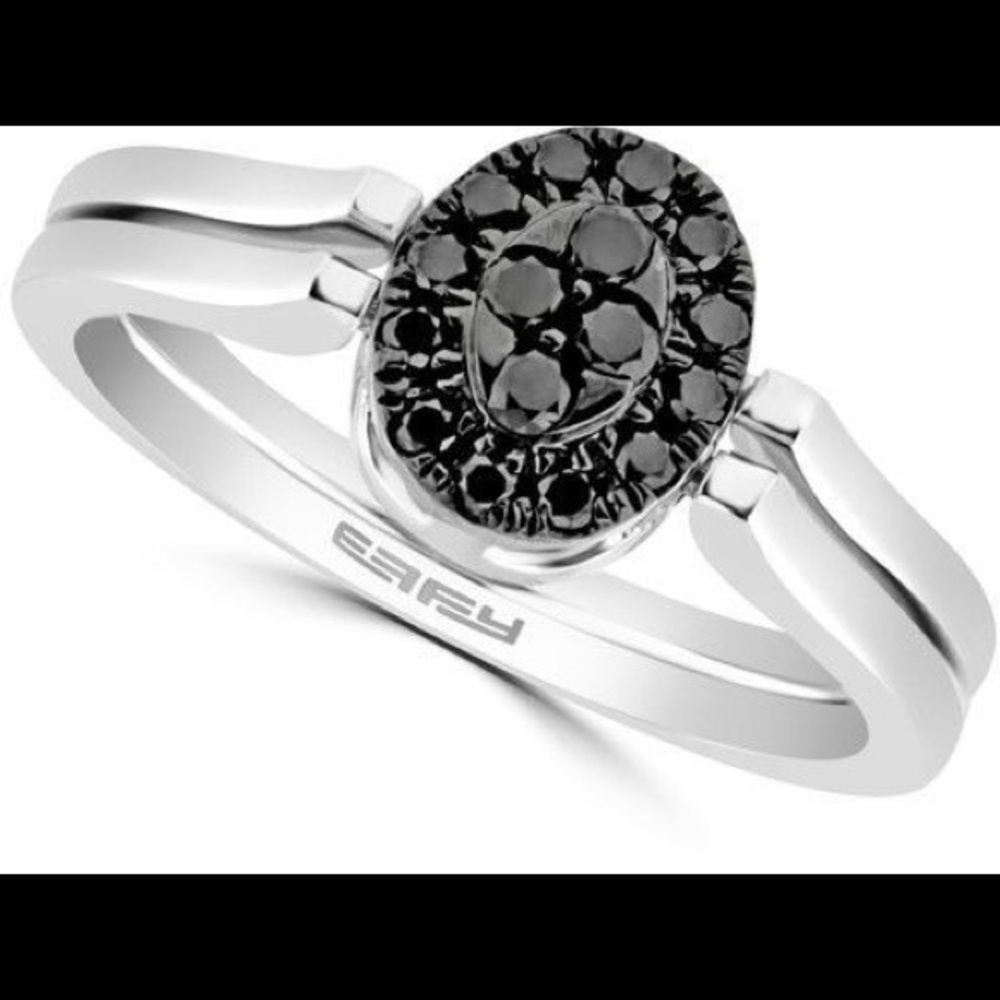EFFY- DiVersa Ring - 3/4 ct. Black & White Diamond